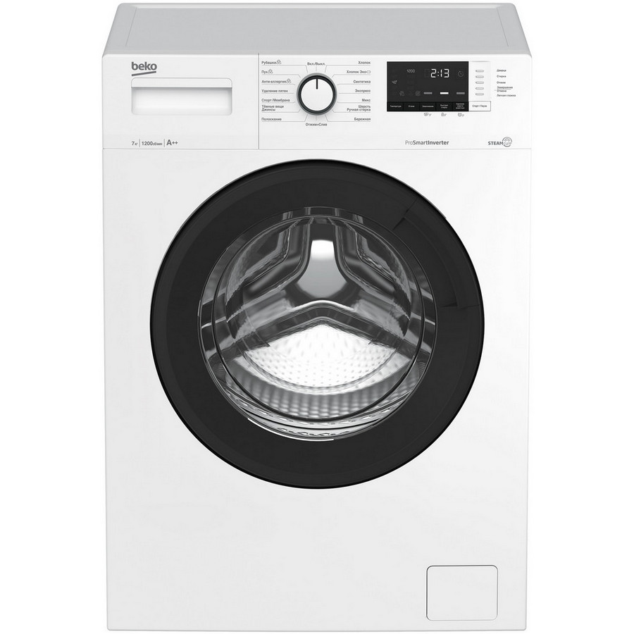 Стиральная машина BEKO WSRE7612XAWI белый фото